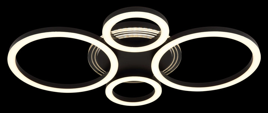 Plafonnier Loretta noir mat