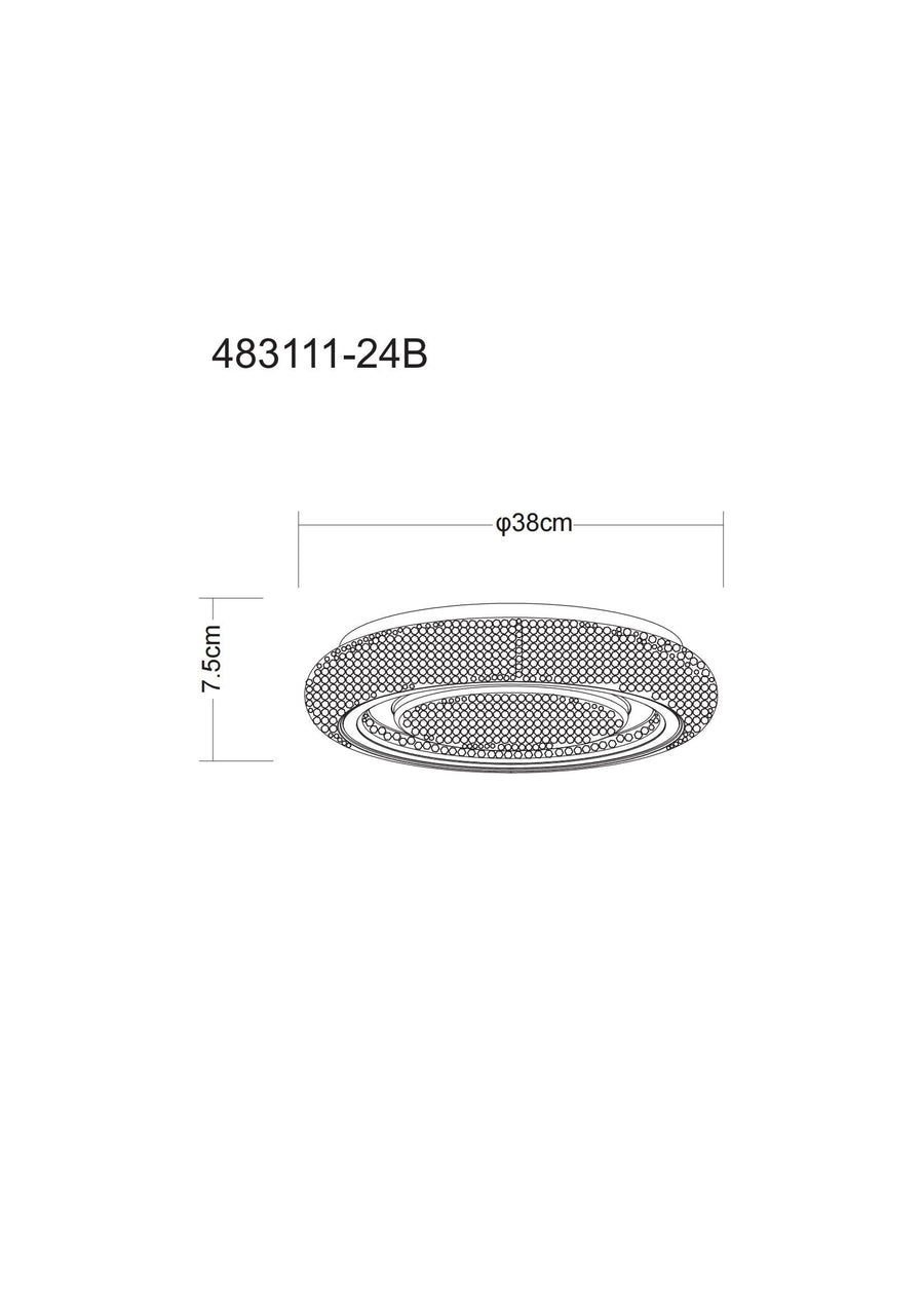 Plafonnier Rada blanc (483111-24B)