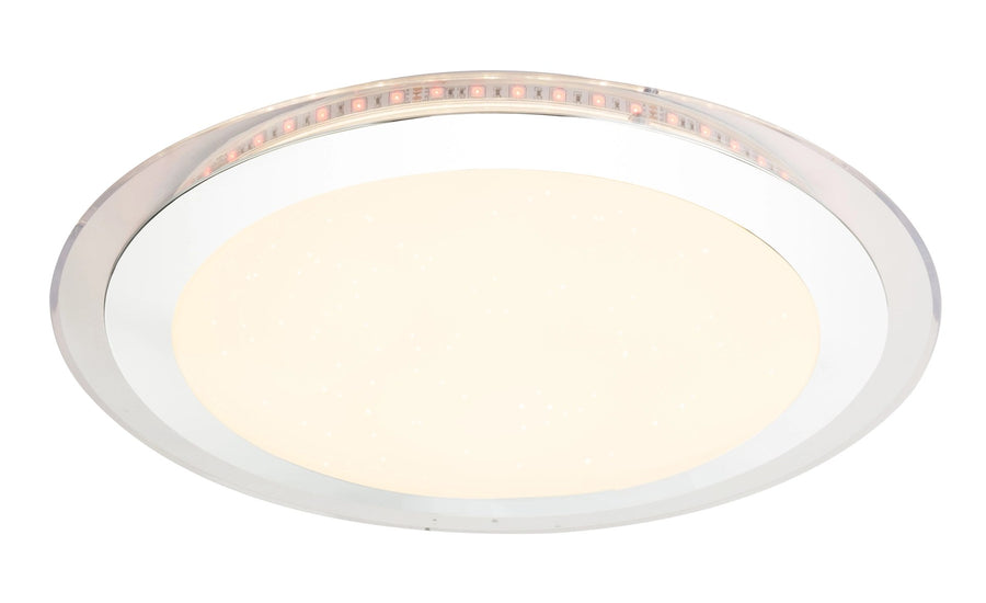 Détail des diodes du bandeau périphérique allumées en lumière chaude