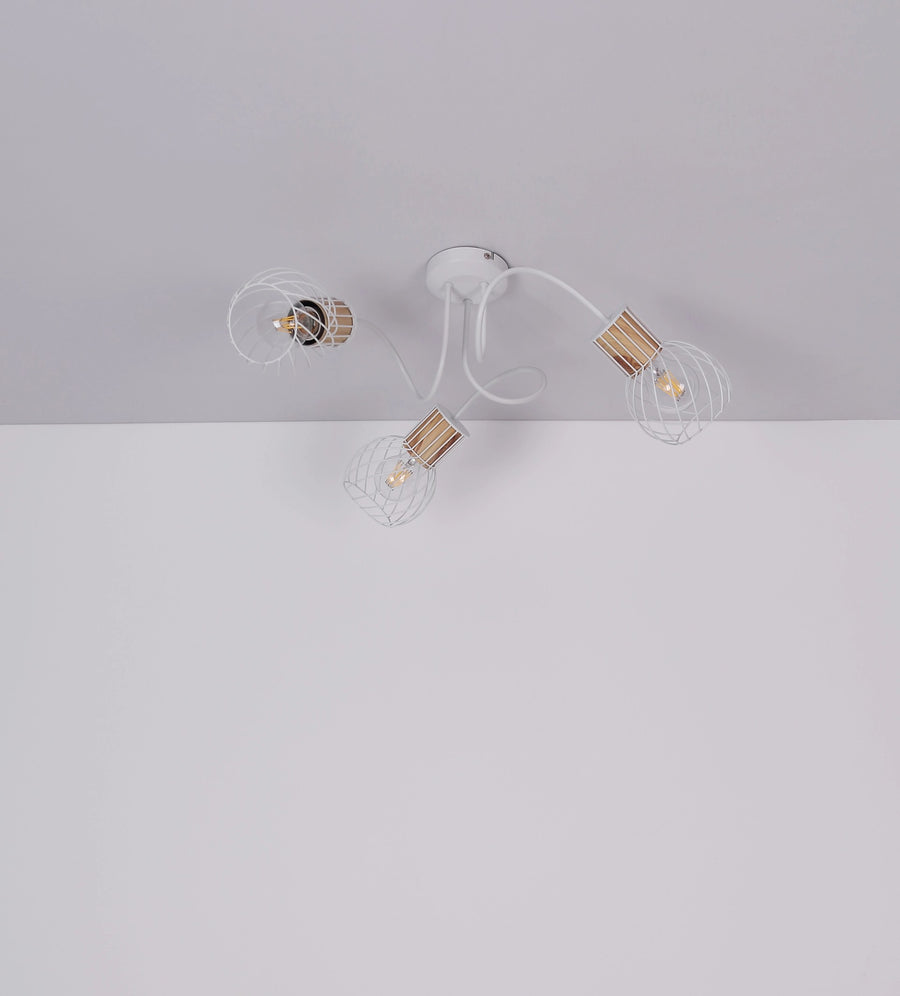 Plafonnier Luise blanc