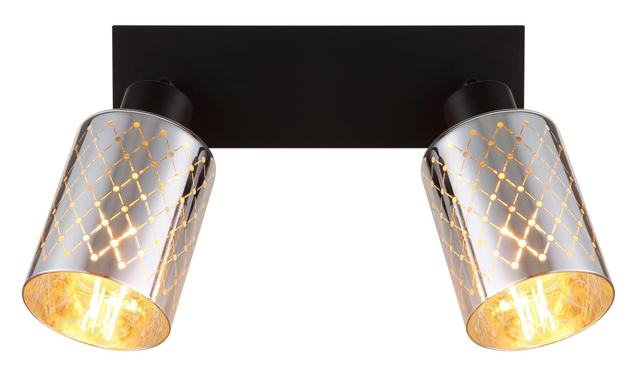 Spot Alonso noir mat, L 46 cm