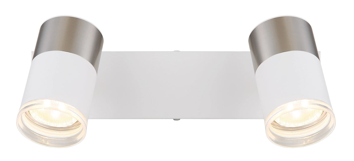 Spot Brisbon blanc mat, L 26 cm