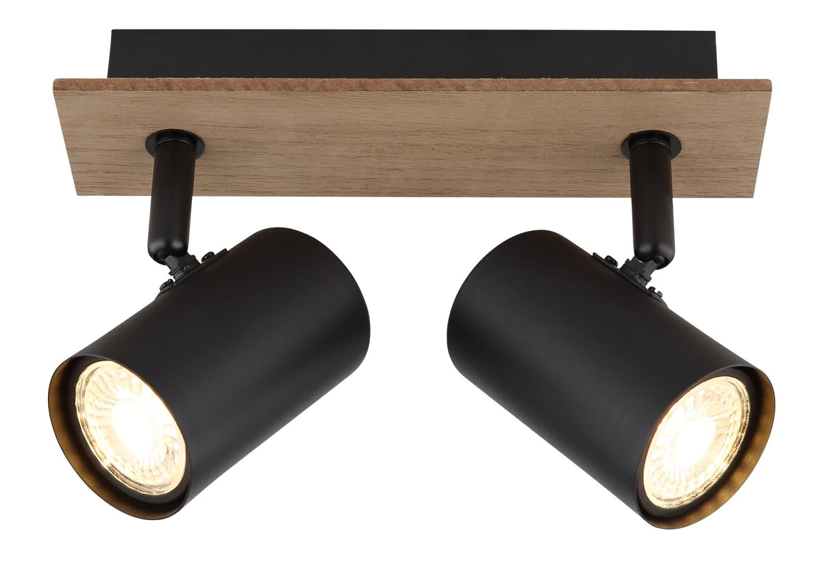 Spot Linca noir mat, H 15,2 cm (57905-2)