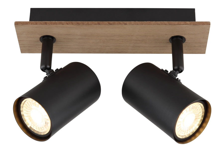 Spot Linca noir mat, H 15,2 cm (57905-2)