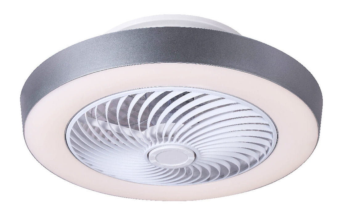 Ventilateur de plafond lumineux Gharra blanc
