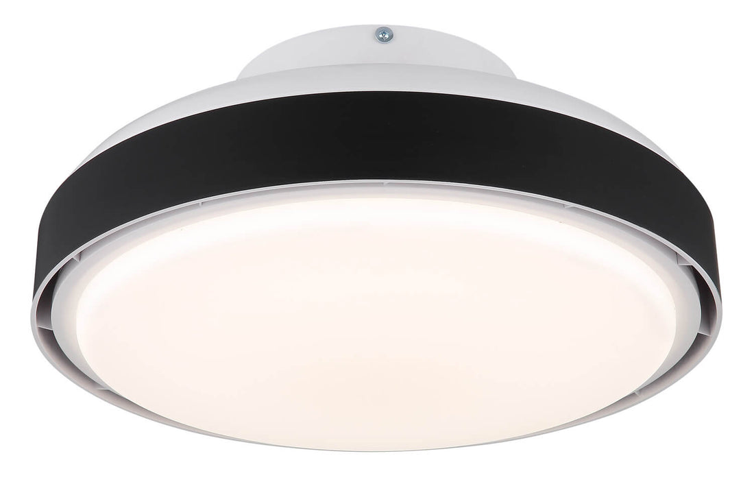 Ventilateur de plafond lumineux Carney blanc mat (03667S)