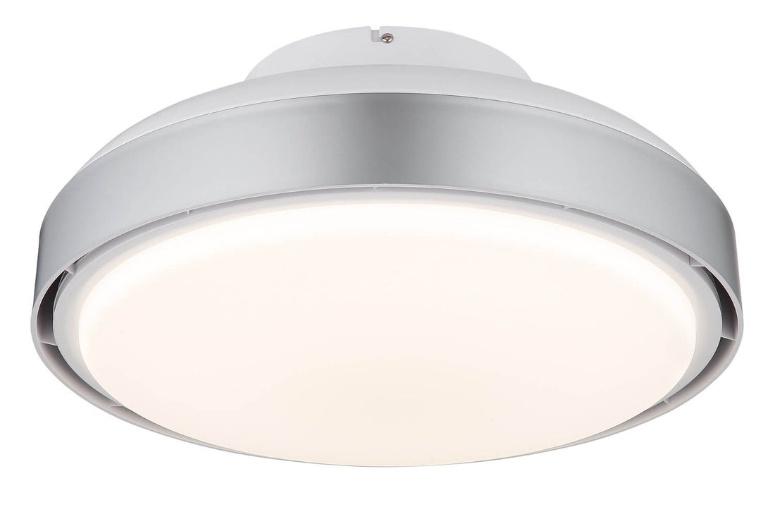 Ventilateur de plafond lumineux Carney blanc mat (03667SI)