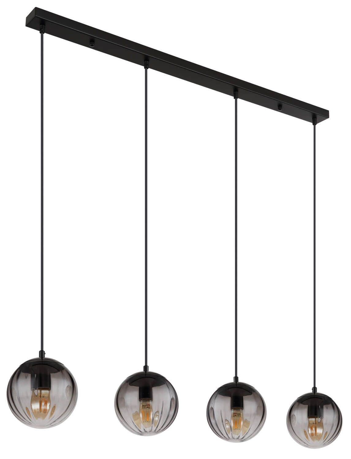 Suspension Dallerta noire mat (15216-4)