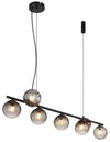 Suspension Dallerta noire mat (15216-7H)