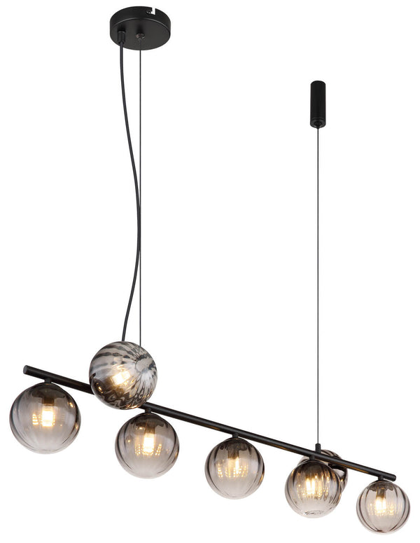 Suspension Dallerta noire mat (15216-7H)
