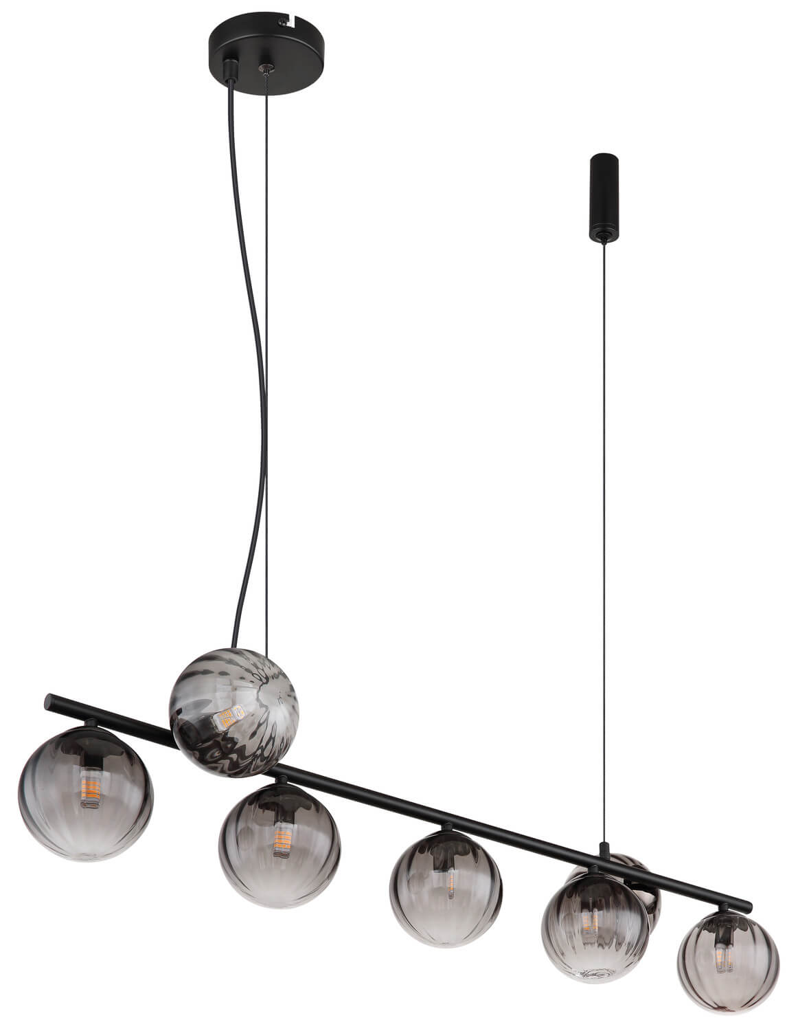 Suspension Dallerta noire mat (15216-7H)
