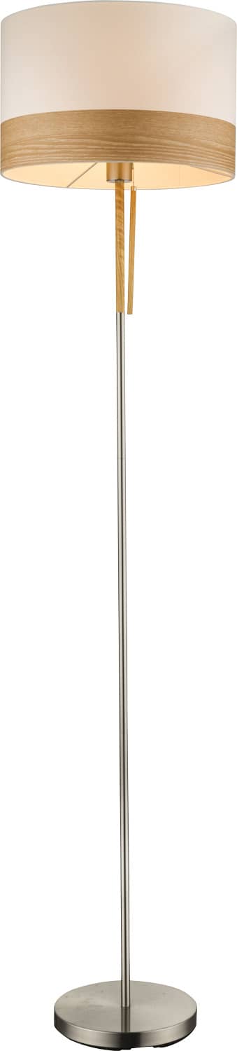 Lampadaire Chipsy nickel satiné