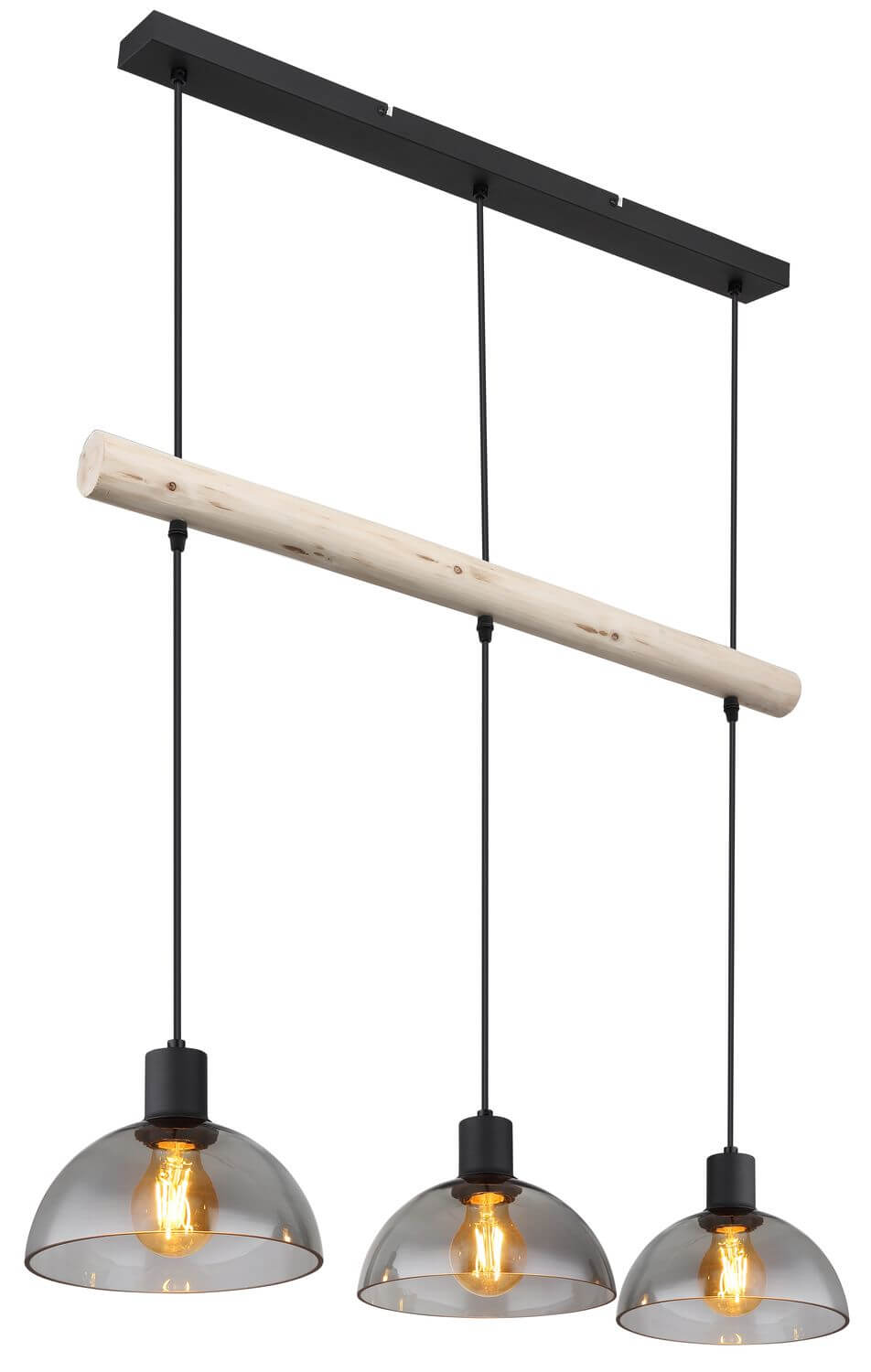 Suspension Lindi noire mat