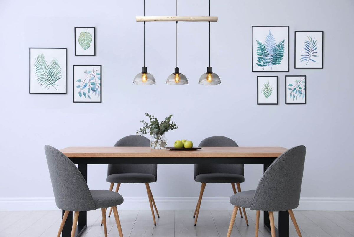 Suspension Lindi noire mat
