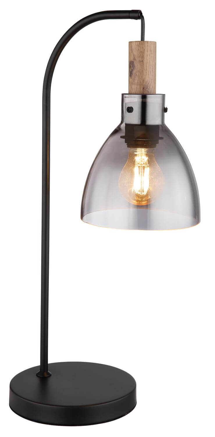Lampe à poser Mattea noire mat