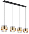 Suspension Milley noire mat, H 120 cm (15560-4H)