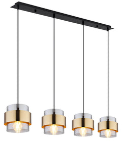 Suspension Milley noire mat, H 120 cm (15560-4H)