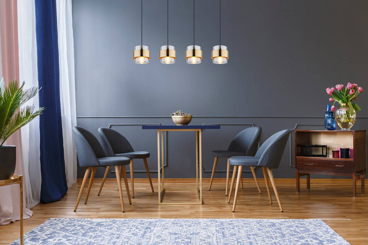 Suspension Milley noire mat, H 120 cm (15560-4H)