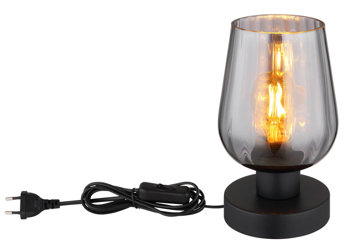 Lampe à poser Ryan noire mat