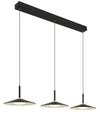 Suspension Lampone noire mat, H 150 cm