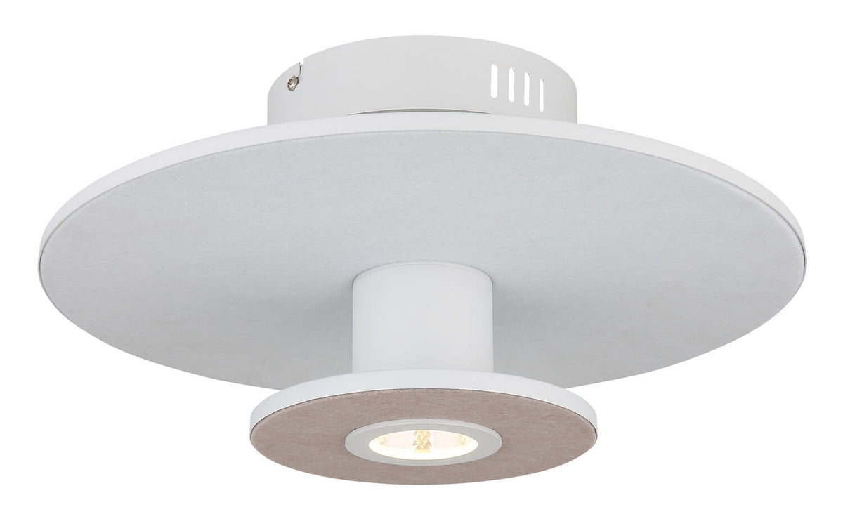 Plafonnier Carter blanc mat, Ø 38 cm
