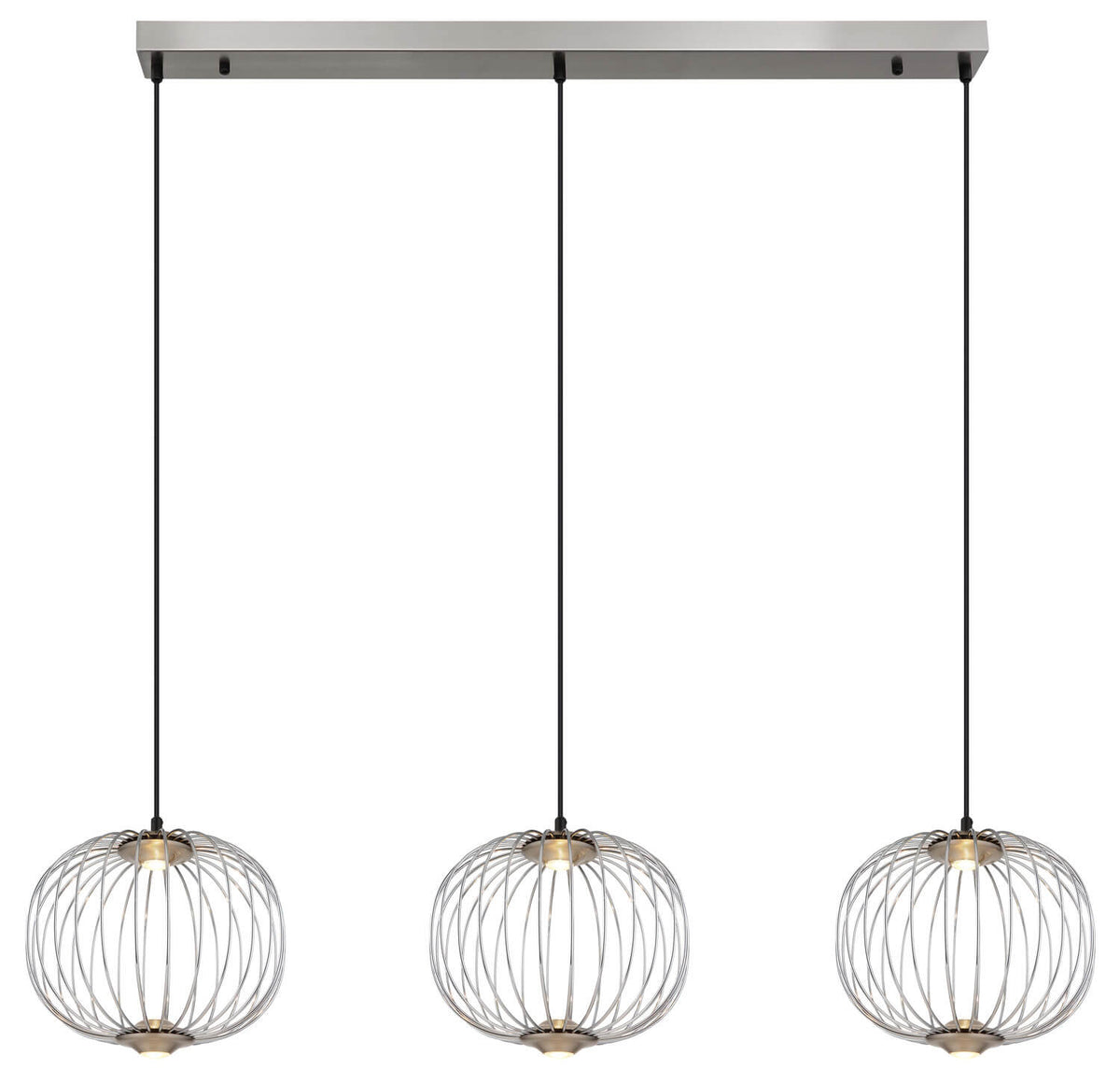 Suspension Galway nickel satiné (15652-3HN)