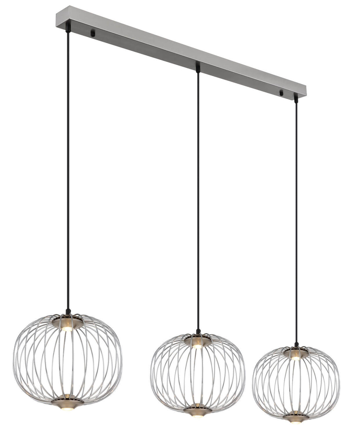 Suspension Galway nickel satiné (15652-3HN)