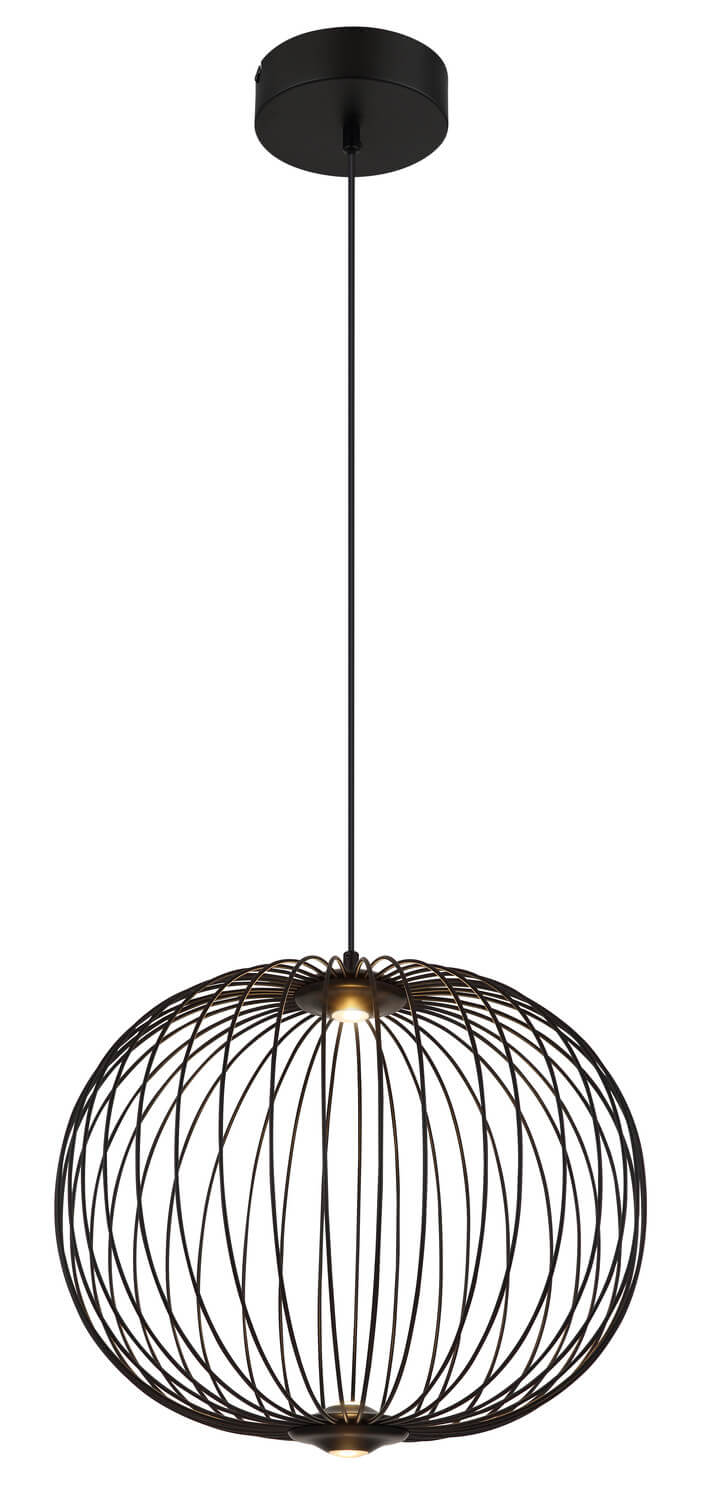 Suspension Galway noire mat (15652H1)