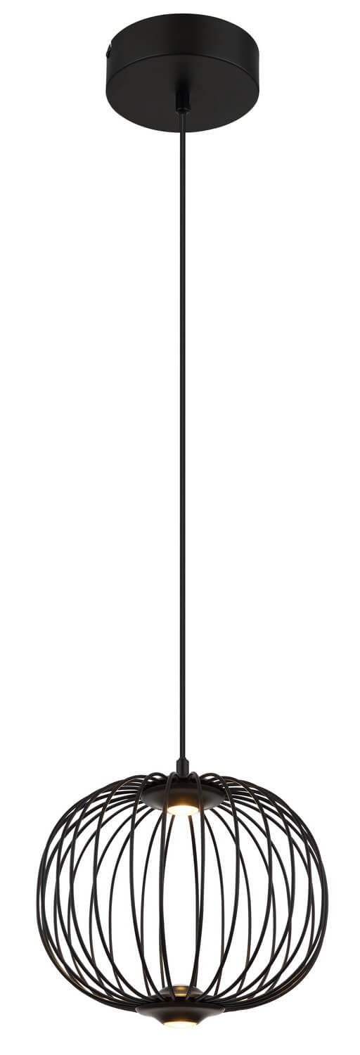 Suspension Galway noire mat (15652H)