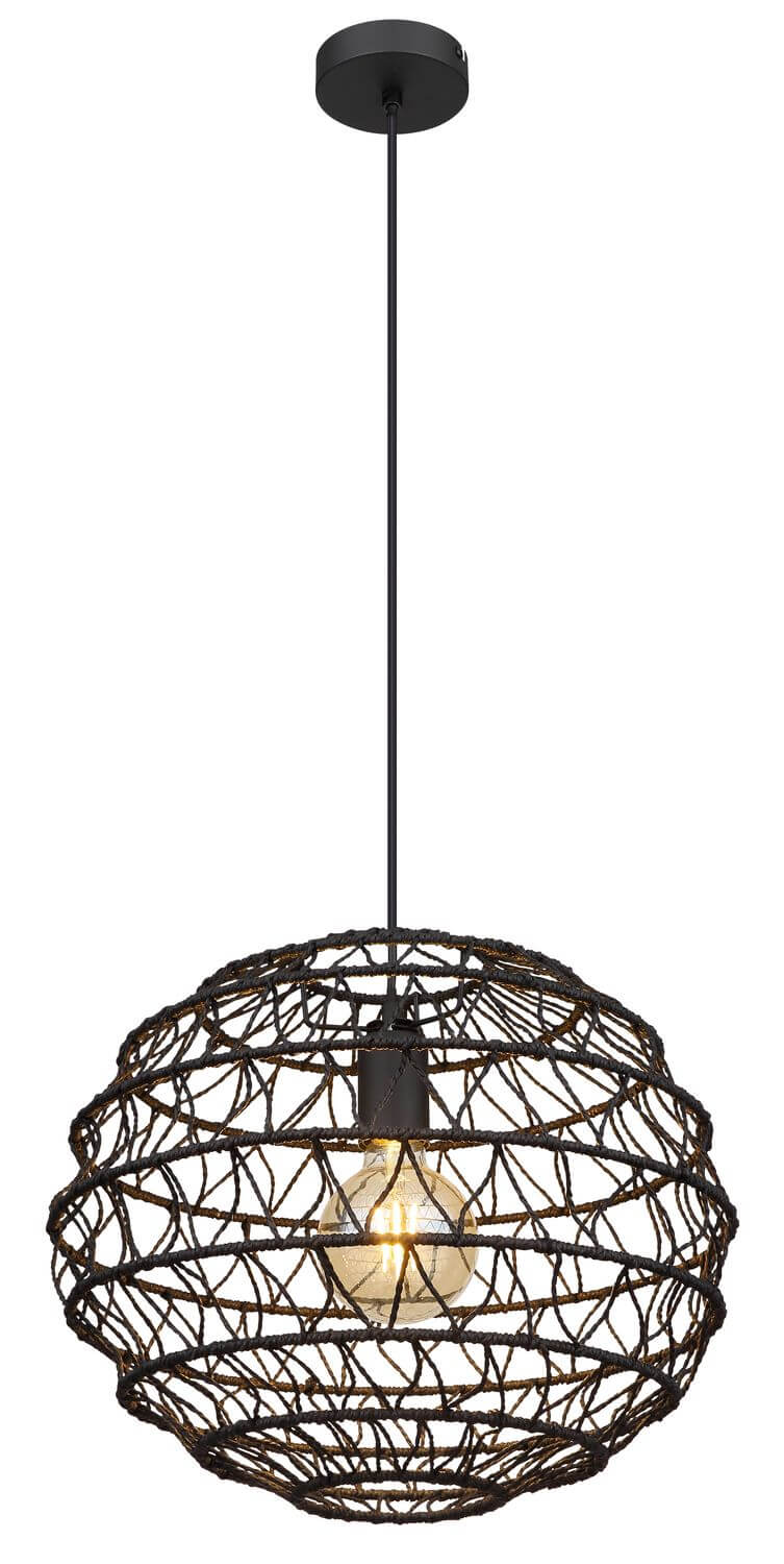 Suspension Senni noire mat (15689H)