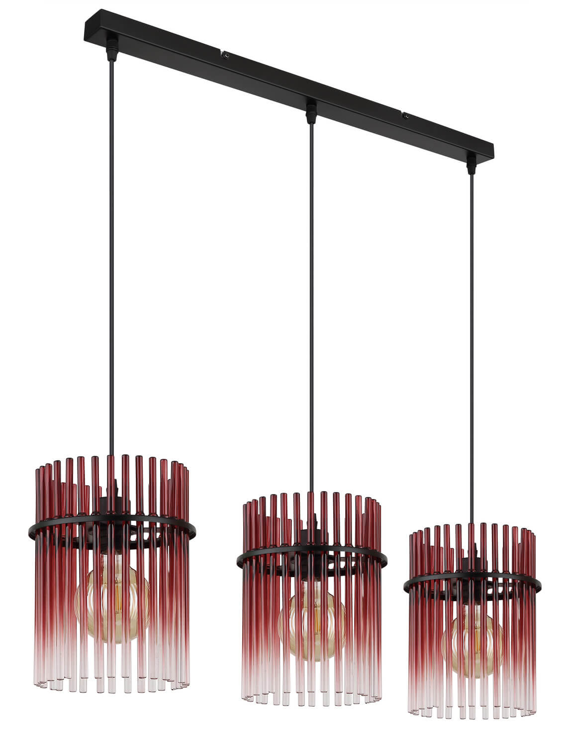 Suspension Gorley noire mat, H 140 cm (15698-3HBR)