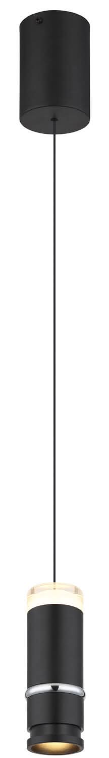 Finition du bas du luminaire avec anneau chromé et intérieur doré légèrement éclairé.