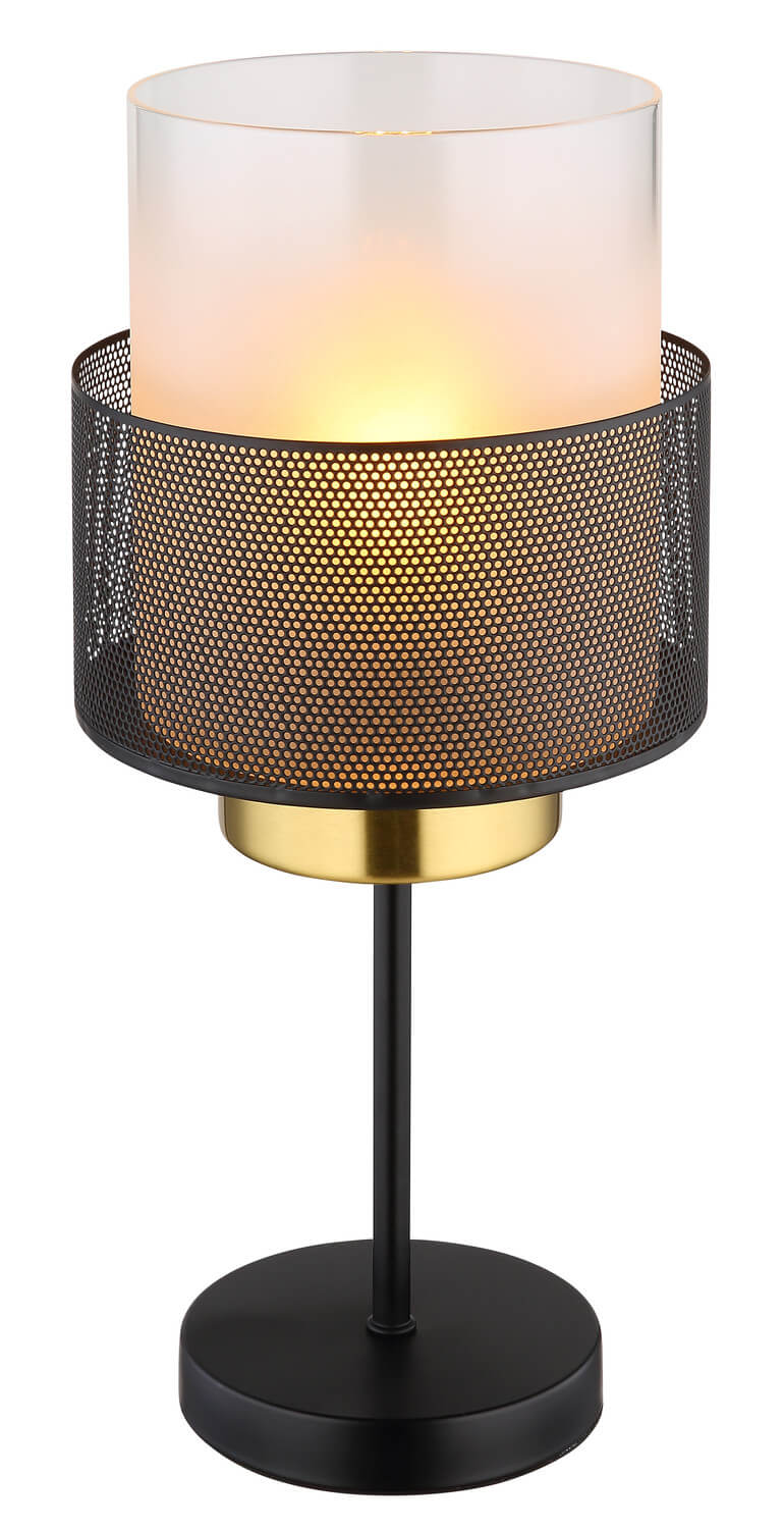 Lampe à poser Olga noire mat