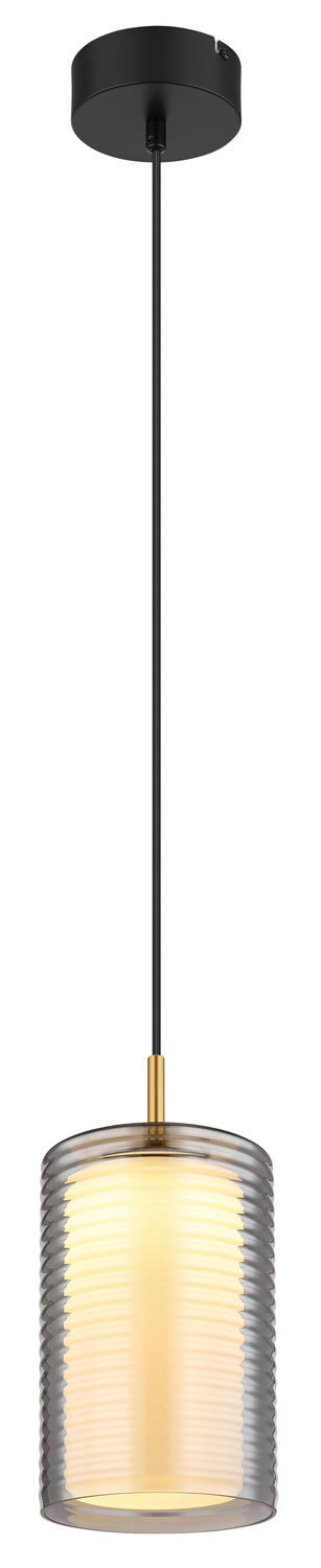 Suspension Lampigna noire mat (15740)