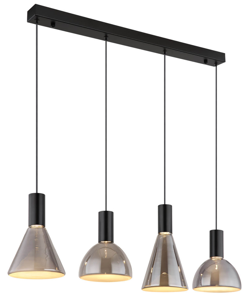 Suspension Labora noire mat (15741-4)