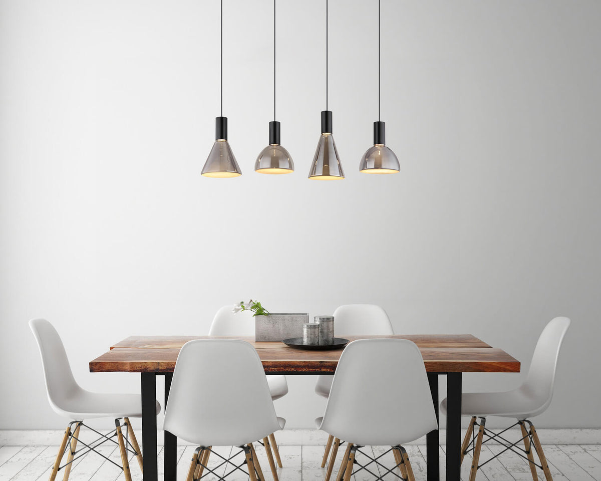 Suspension Labora noire mat (15741-4)