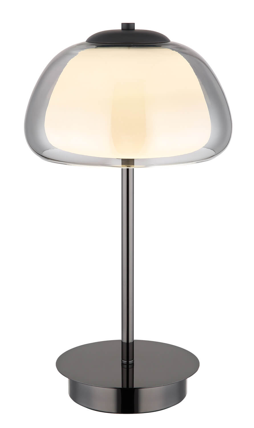 Lampe à poser Avila noire et chromée
