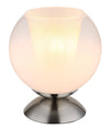 Lampe à poser Barry nickel satiné