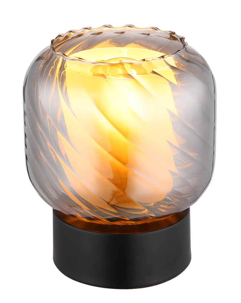 Lampe à poser Xia noire mat