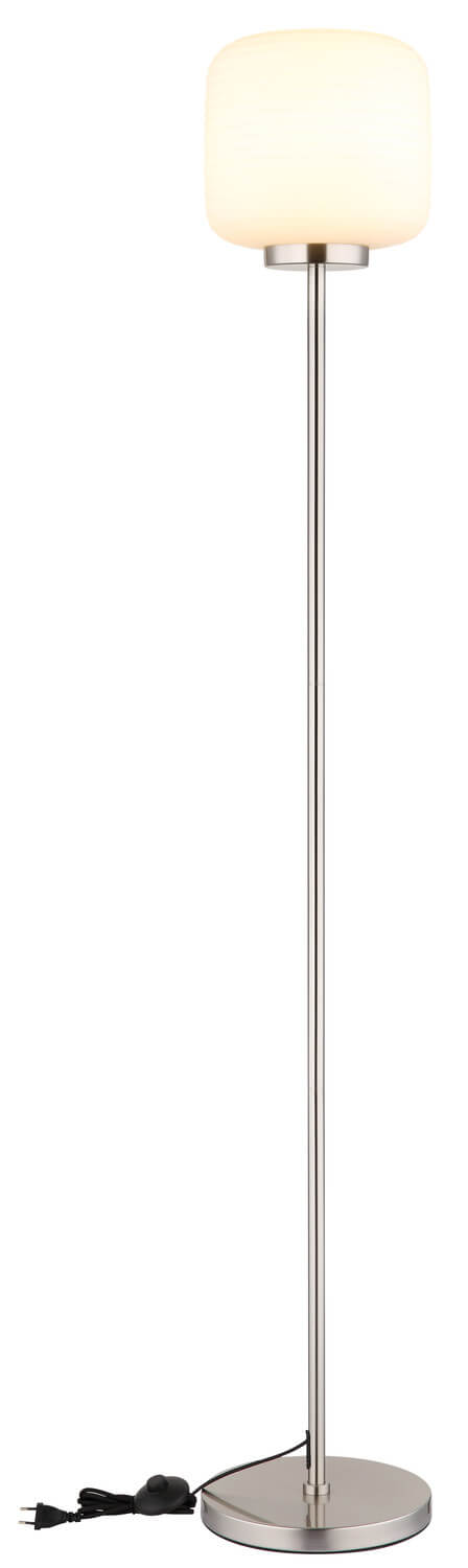 Lampadaire Kladora nickel satiné