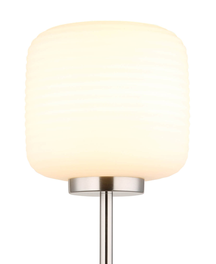 Lampadaire Kladora nickel satiné