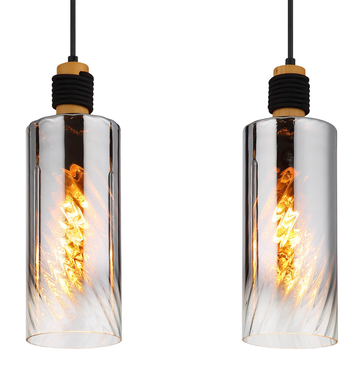 Suspension Osborne noire mat (15777-3H)