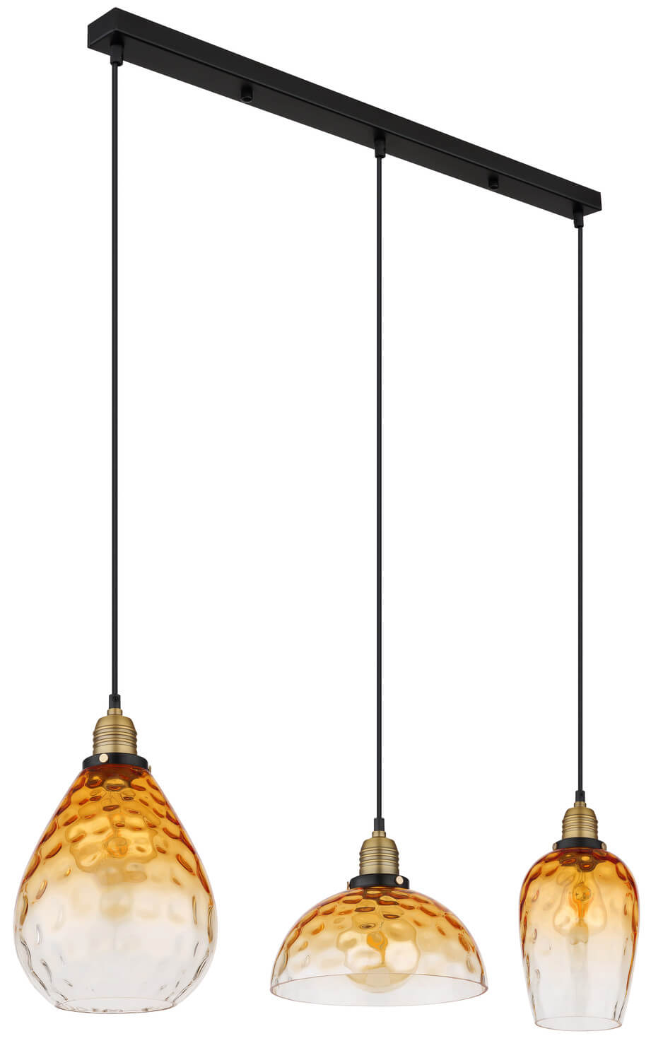 Suspension Salvy noire mat, H 120 cm (15786-3H)