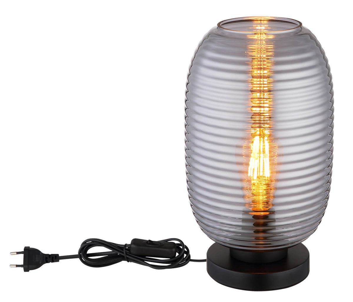 Lampe à poser Jefrey noire mat (15794T)