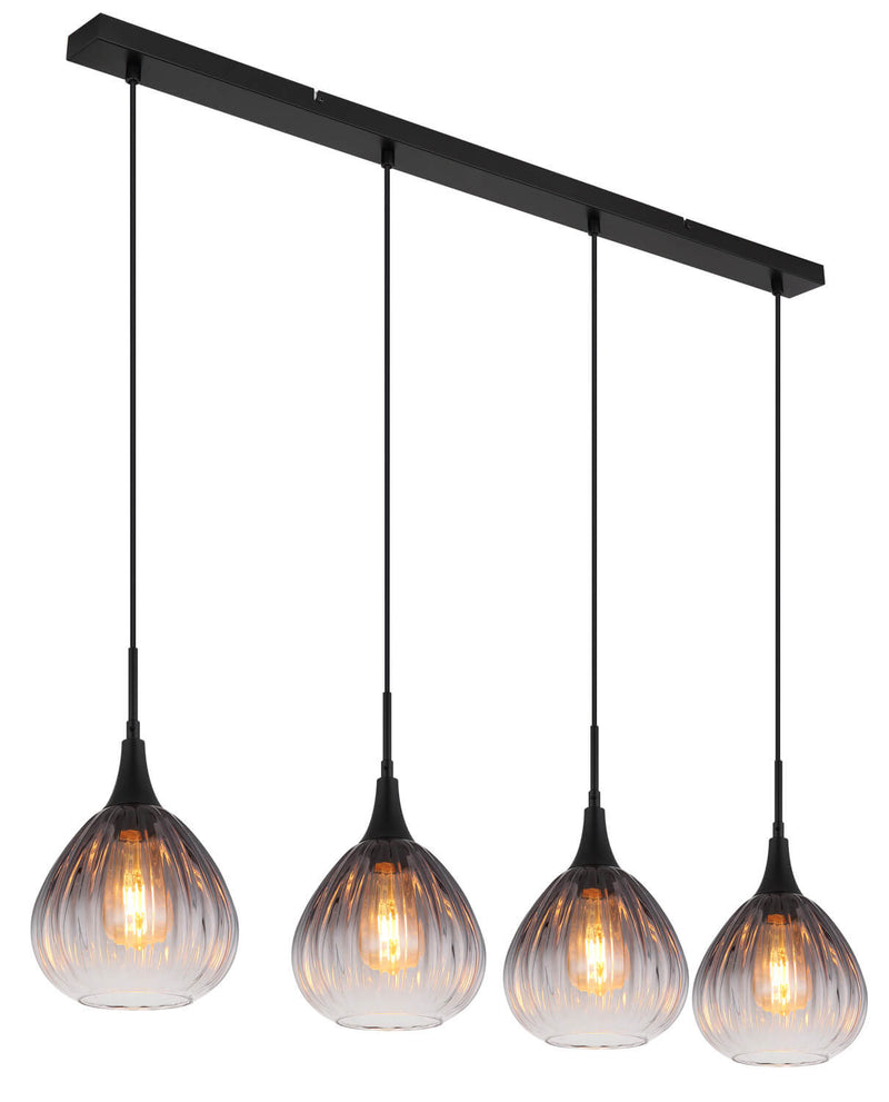 Suspension Olsen noire mat (15887-4H)