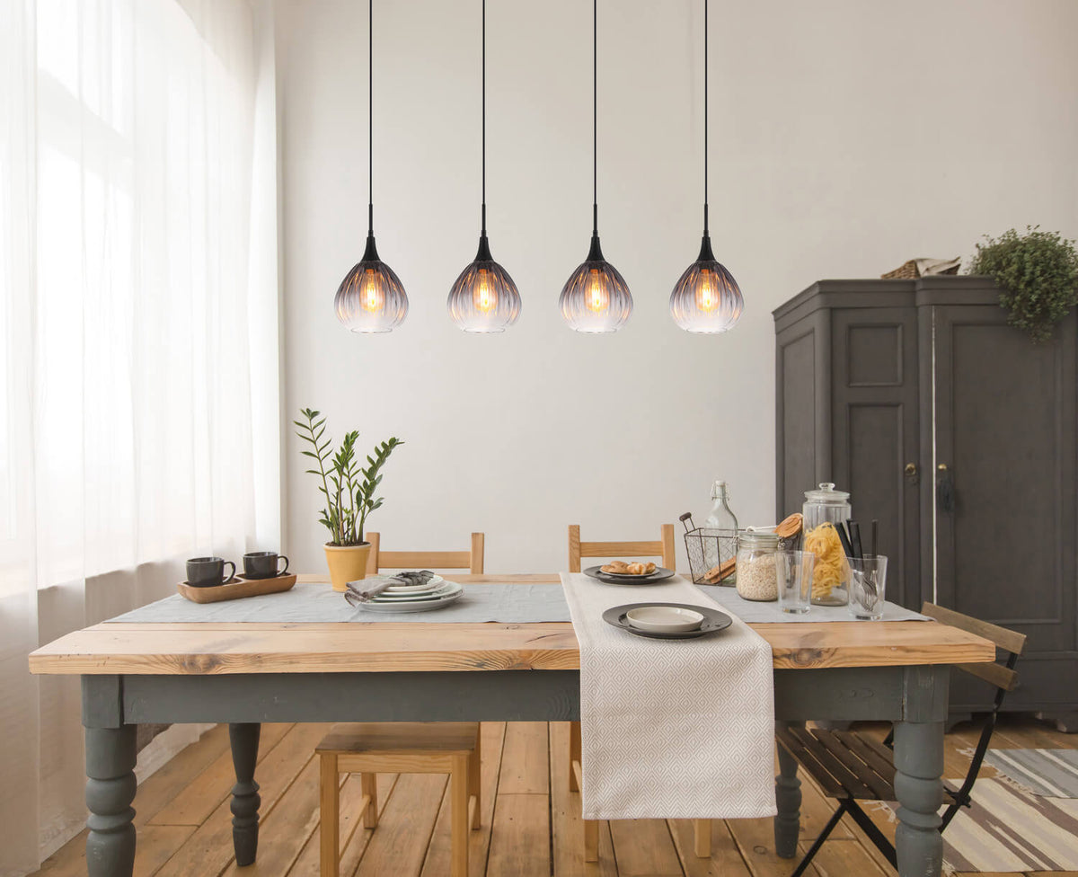 Suspension Olsen noire mat (15887-4H)