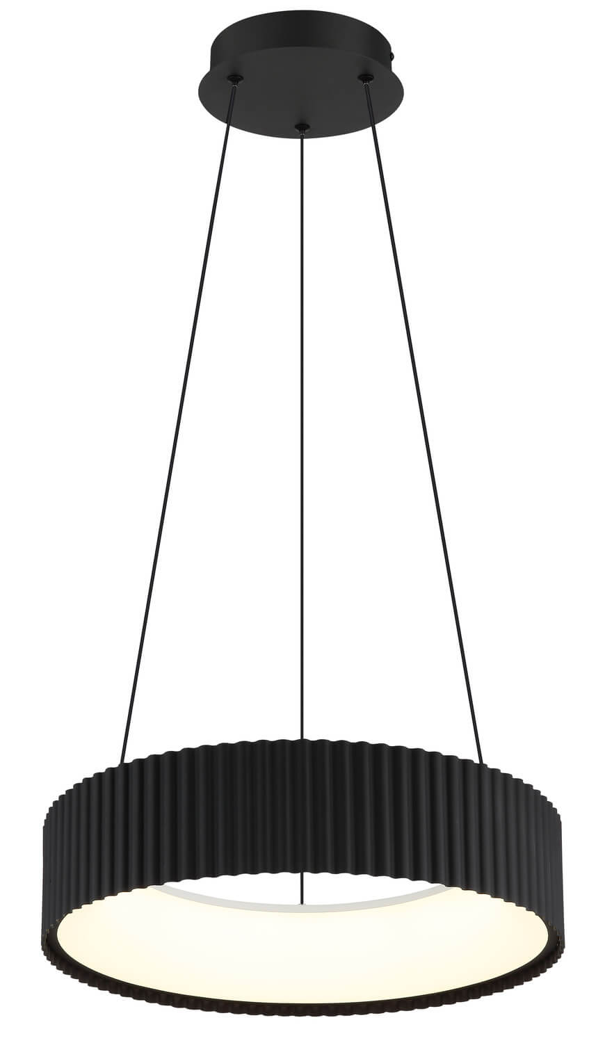 Suspension Kemp noire mat