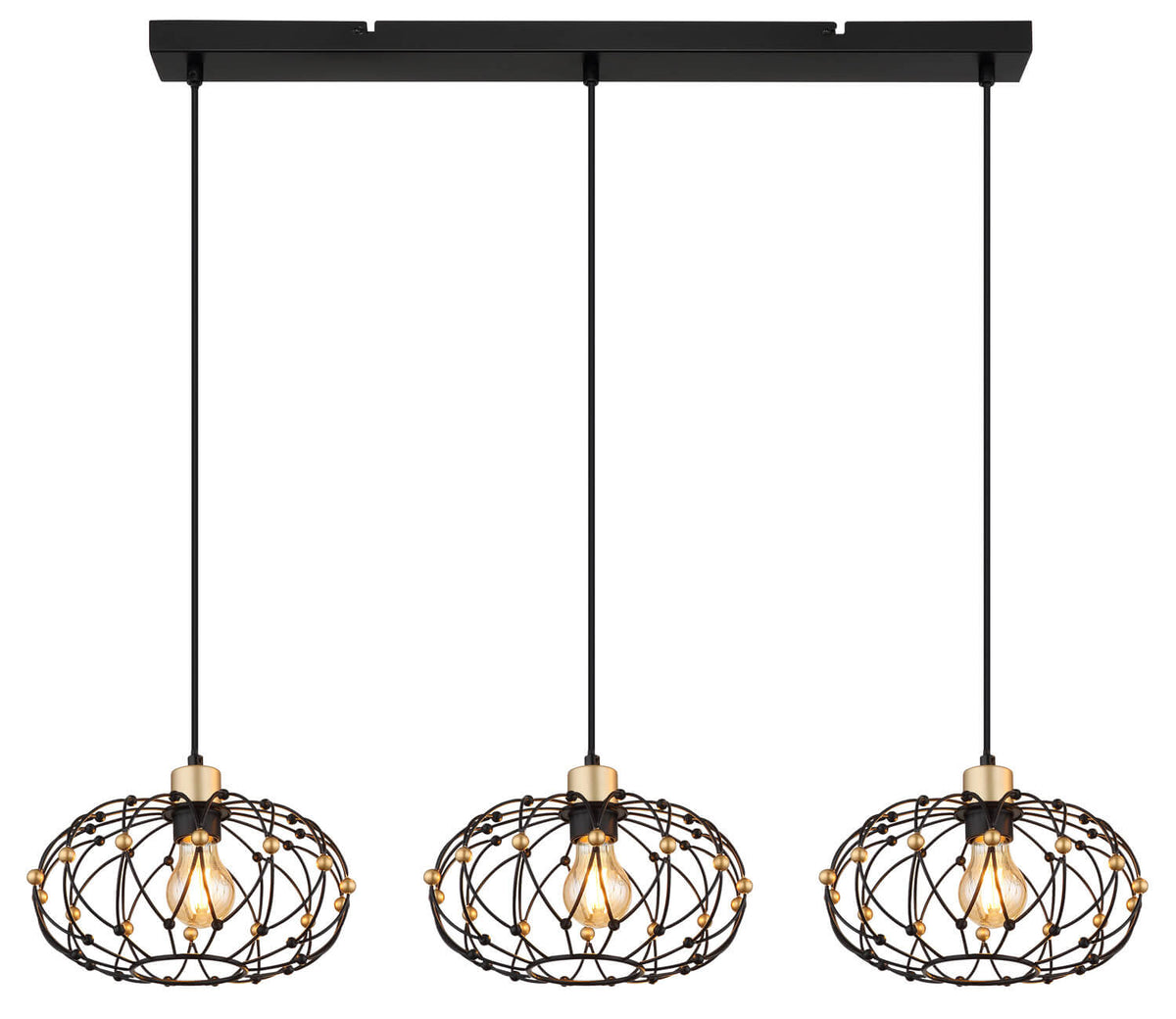 Suspension Greys noire mat (15966-3H)