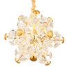 Suspension Floriella dorée, H 120 cm