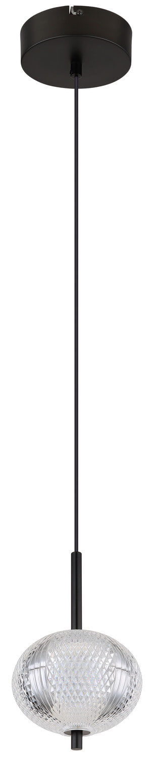 Suspension Aida noire mat, H 120 cm (16042H)